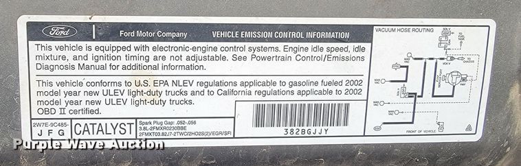 image for item ME9603 2002 Ford Windstar LX  van