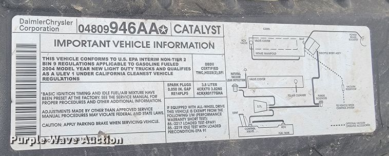 image for item ME9604 2004 Chrysler Town & Country Limited  van