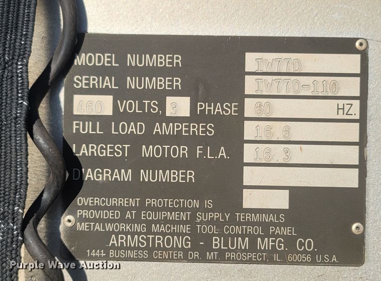 image for item MH9565 Armstrong IW77D  iron worker