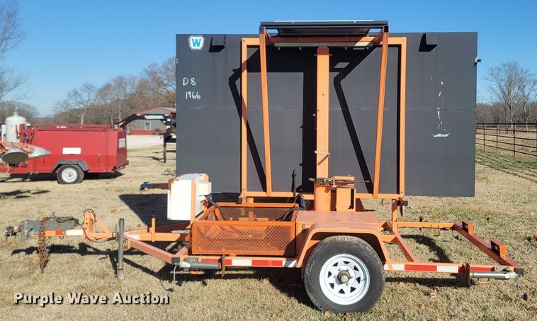 image for item MH9574 Wanco  message board trailer