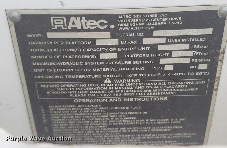 image for item MH9600 2017 International 4400  bucket truck