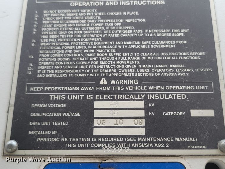 image for item MH9600 2017 International 4400  bucket truck