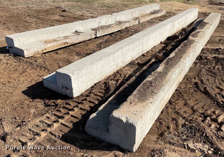 (3) concrete cattle guard foundations in Ardmore, OK Item MI9574 sold Purple Wave