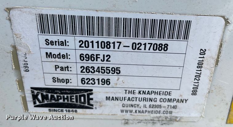 image for item MI9587 Knapheide 696FJ2  utility bed