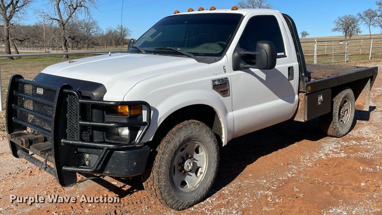 image for item MI9646 2008 Ford F350 Super Duty XL  flatbed pickup truck