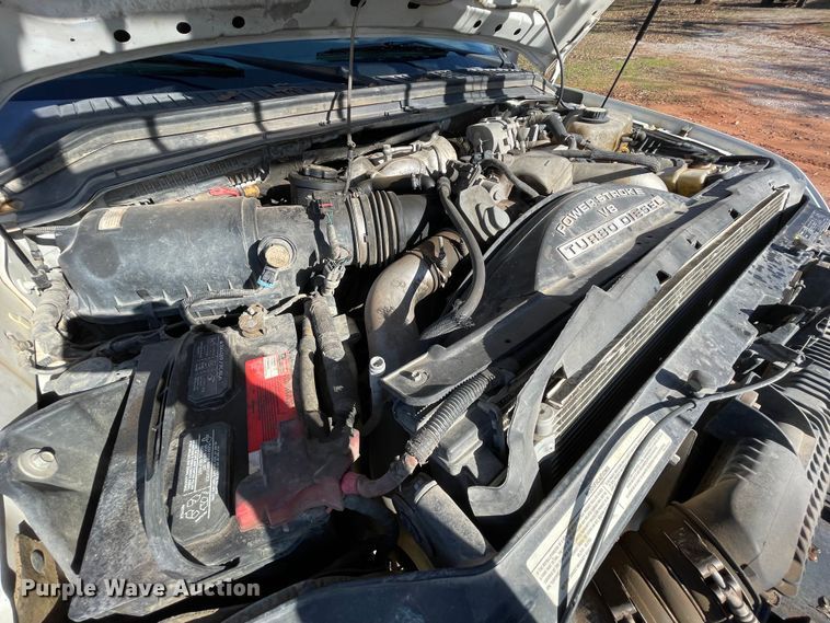 image for item MI9646 2008 Ford F350 Super Duty XL  flatbed pickup truck