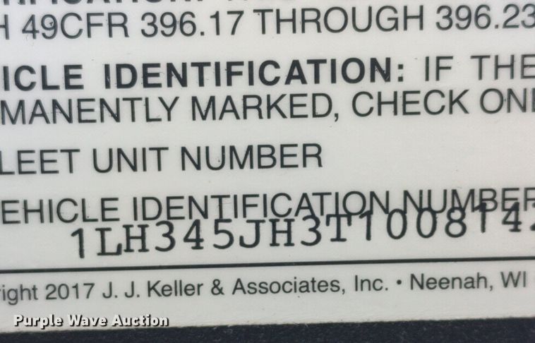 image for item MM9801 1996 Landoll 345  tilt deck equipment trailer