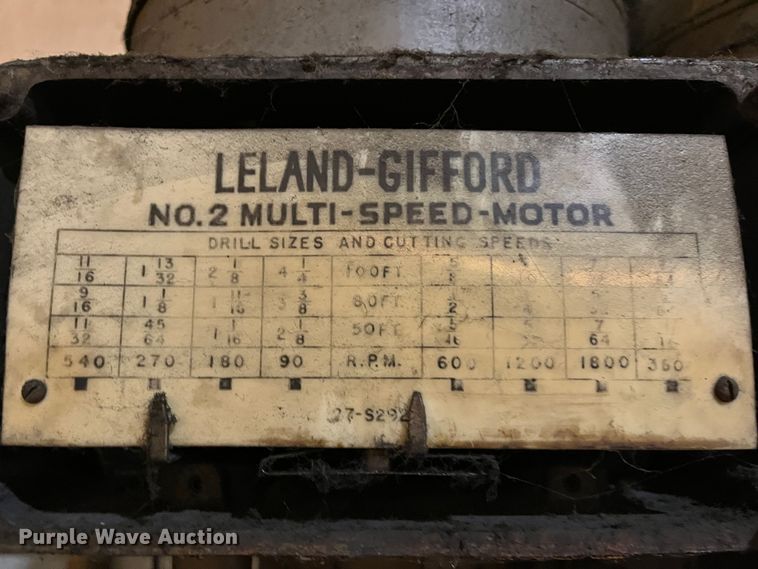 image for item MN9392 Leland Gifford  drill press