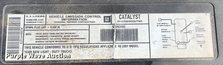 image for item MN9414 2001 GMC Yukon SLE  SUV