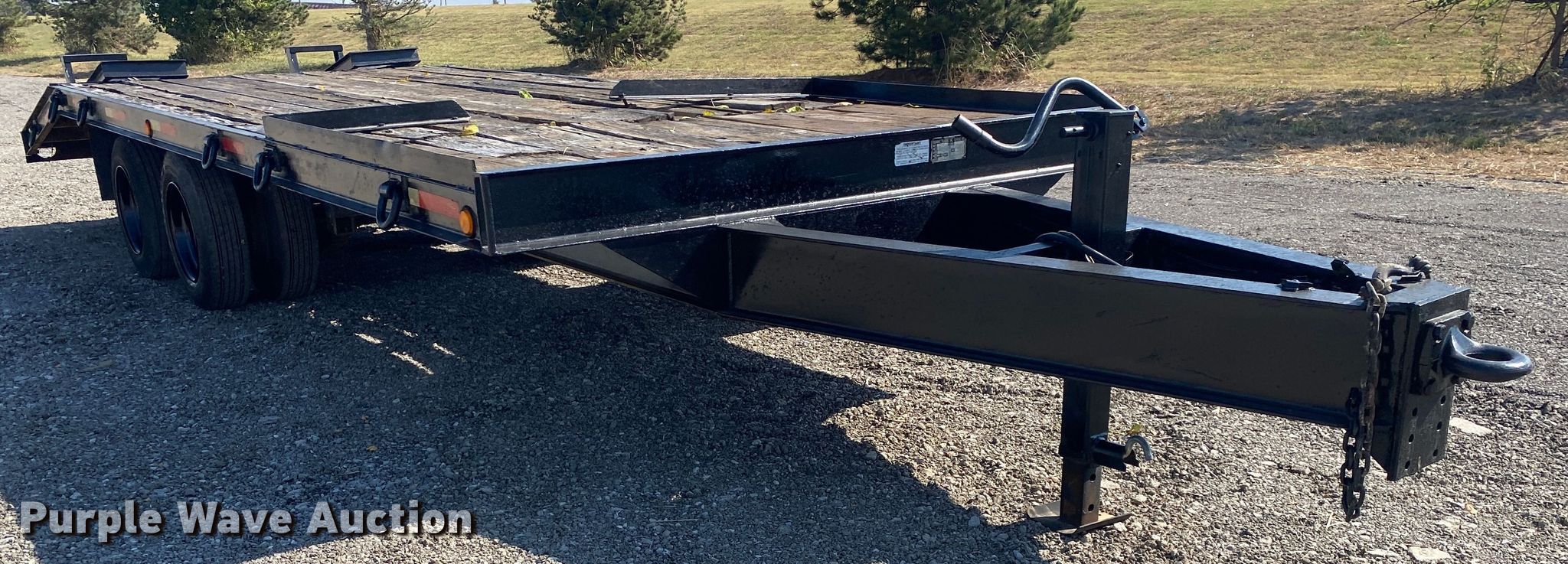 1998 Fleming Trailers Inc 7D824A equipment trailer in Collinsville, OK