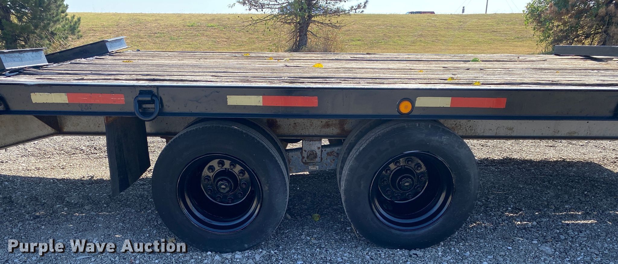 1998 Fleming Trailers Inc 7D824A equipment trailer in Collinsville, OK