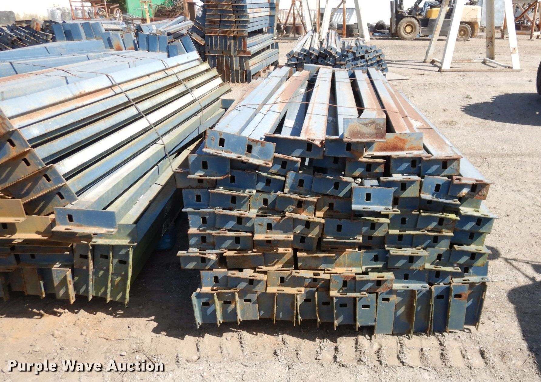 (4) pallets of Unarco TBolt pallet racking beams in Lawrence, KS