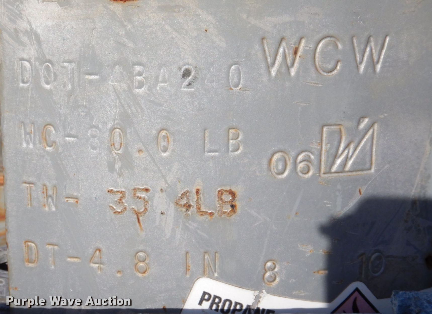 Approximately 9 steel propane tanks in Lawrence, KS Item LY9188 sold