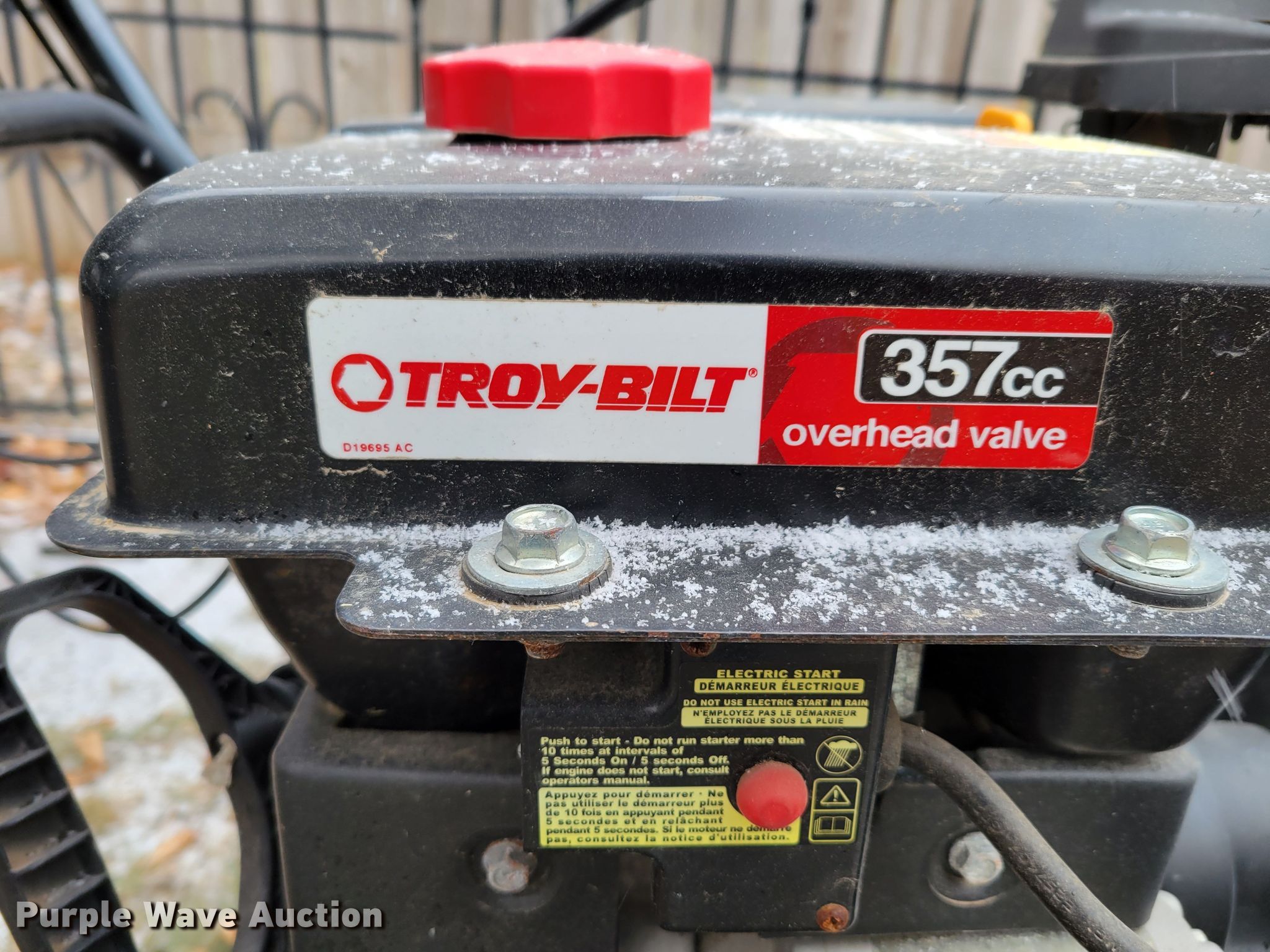 TroyBilt Storm 3090 snow blower in Lincoln, NE Item LY9824 sold