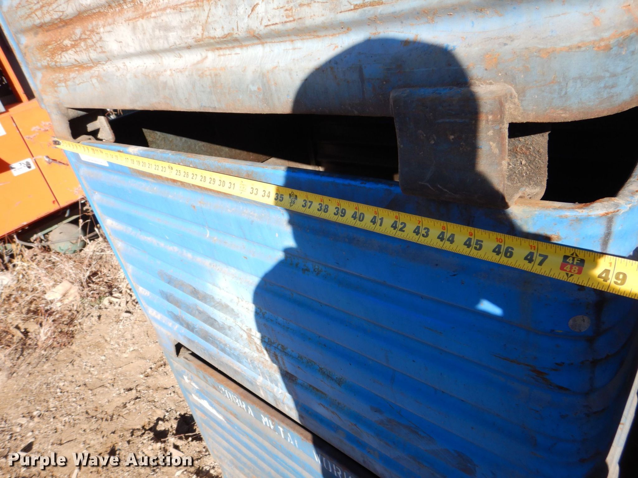 (4) steel bins in Dubuque, IA Item MJ9897 sold Purple Wave