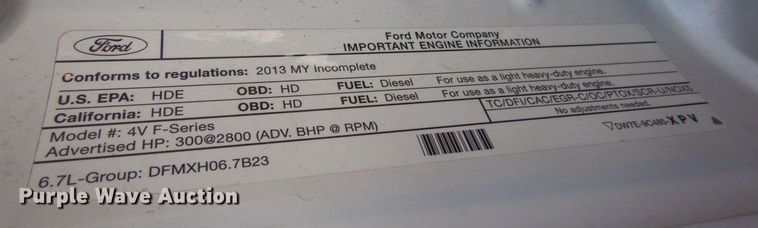 image for item AF9346 2013 Ford F550 Super Duty  utility / service truck