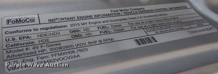 image for item AF9350 2015 Ford F550 Super Duty  Crew Cab utility / service truck