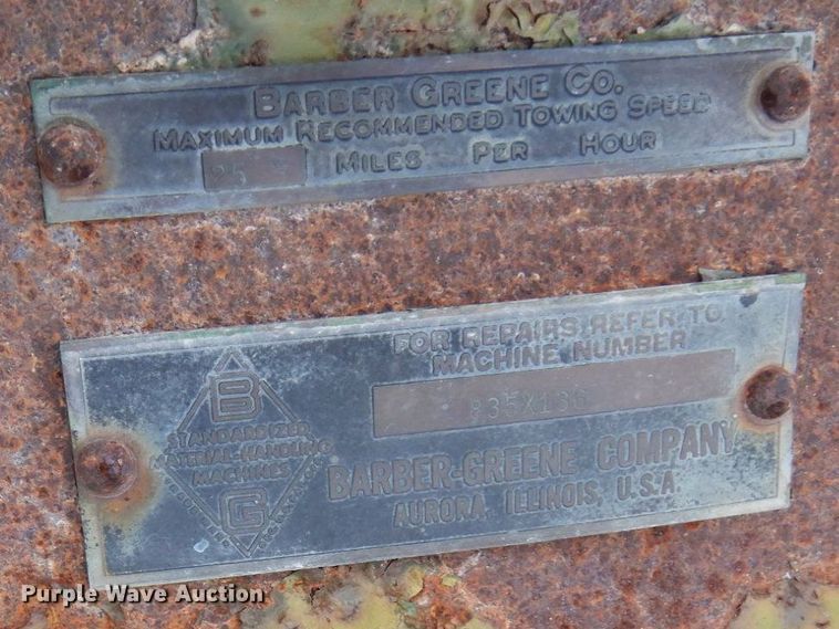 image for item AF9356 Barber Greene  crusher