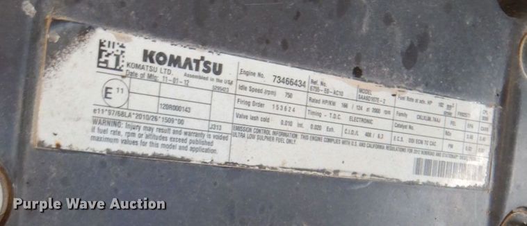 image for item AF9365 2014 Komatsu PC210LC-10  excavator