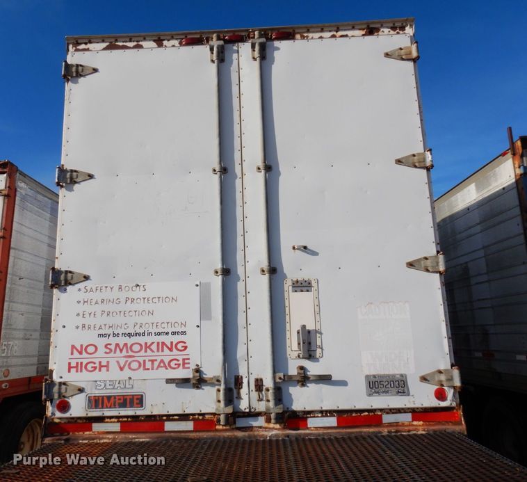 image for item AF9380 1984 Timpte TA136R  dry van trailer