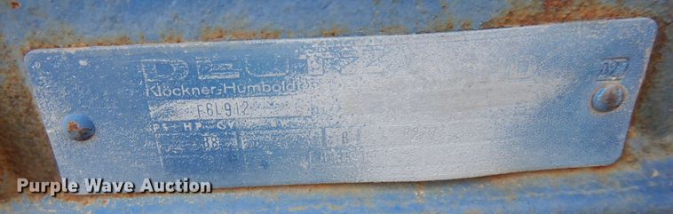 image for item AF9398 Deutz  six cylinder diesel engine