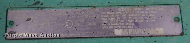 image for item AF9401 2012 Volvo EC220DL  excavator