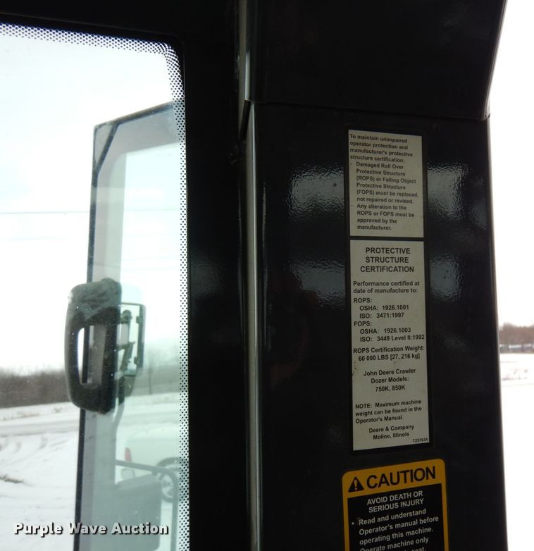 image for item AF9436 2012 John Deere 850K LGP  dozer