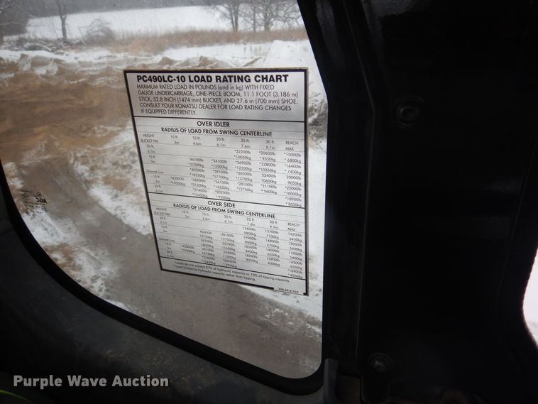 image for item AF9437 2013 Komatsu PC490LC-10  excavator