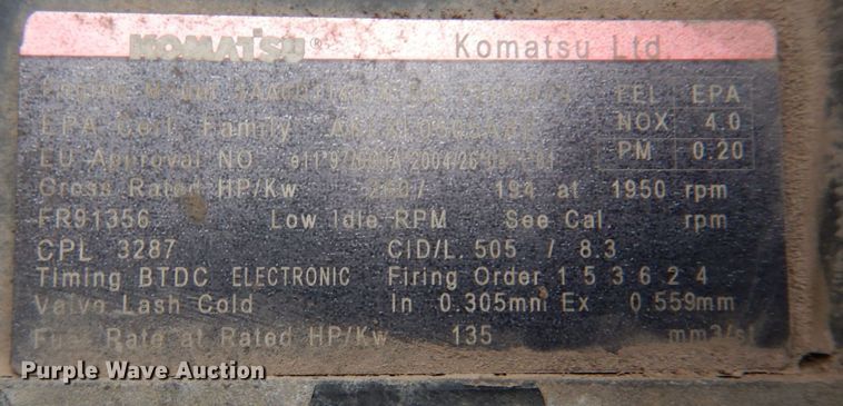 image for item AF9449 2011 Komatsu PC350LC-8  excavator