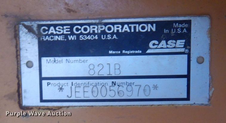 image for item AF9460 1998 Case 821B  wheel loader