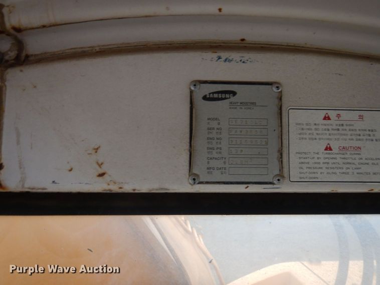 image for item AF9463 1994 Samsung SE210LC  excavator