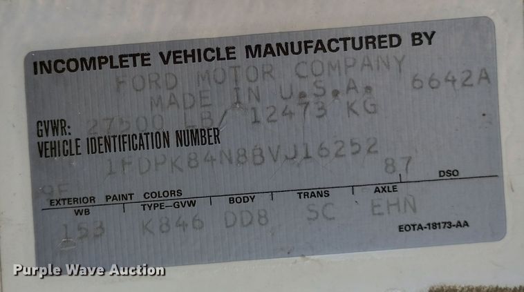 image for item DF8225 1981 Ford F800  utility / service truck with reel carrier