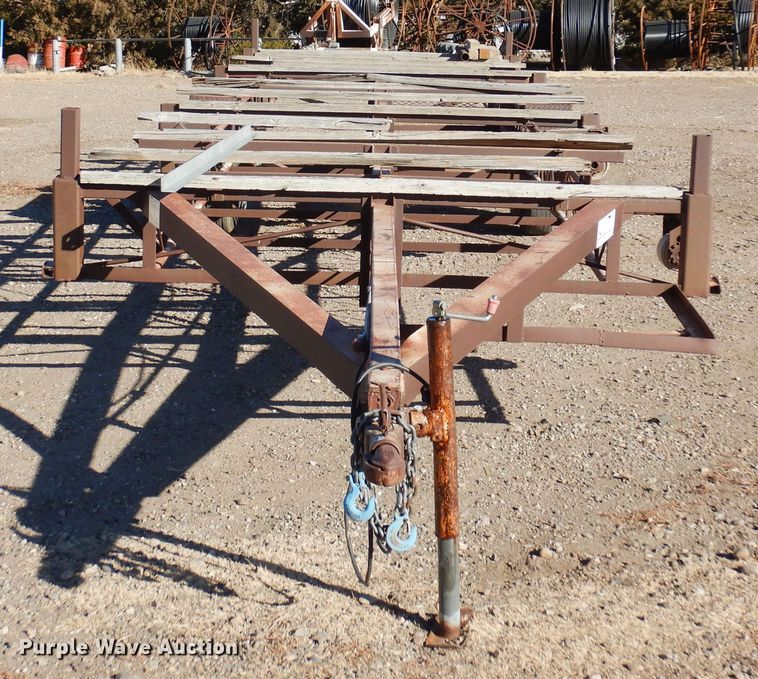 image for item DF8272 Shop built  pipe trailer