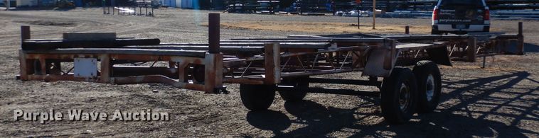 image for item DF8272 Shop built  pipe trailer