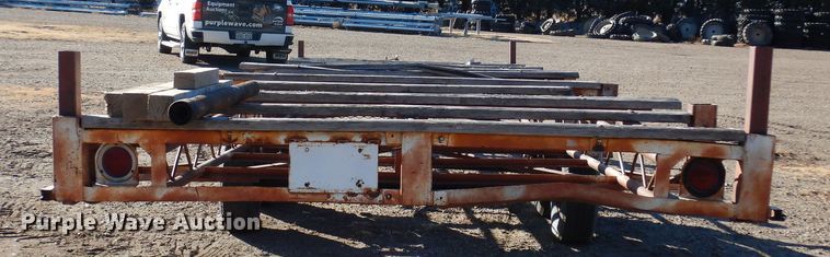 image for item DF8272 Shop built  pipe trailer