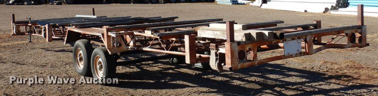 image for item DF8272 Shop built  pipe trailer