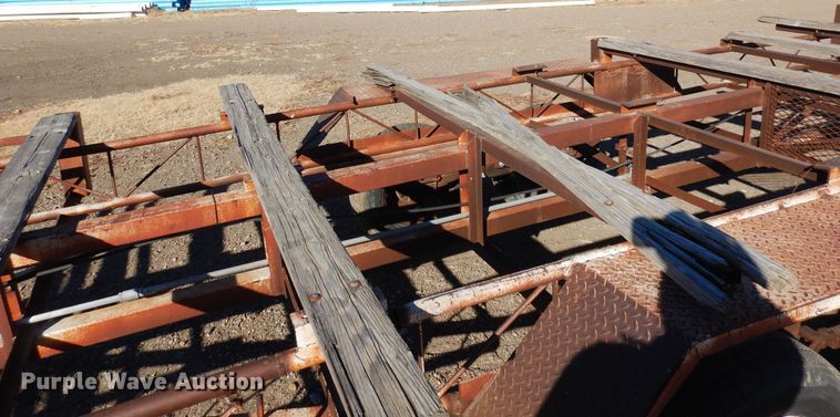 image for item DF8272 Shop built  pipe trailer