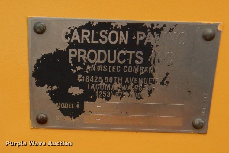 image for item DH7520 2014 Carlson CP100  paver