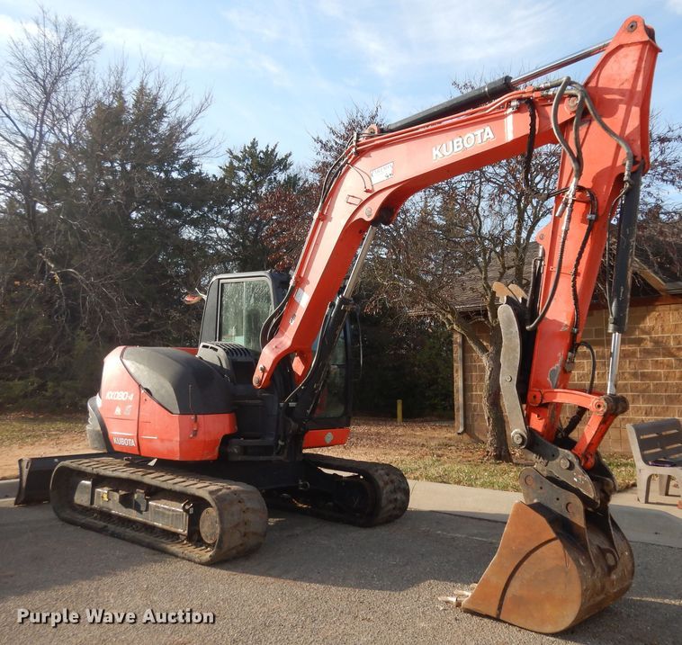 image for item DI6873 2016 Kubota KX080-4  mini excavator