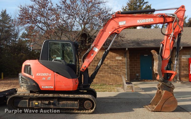 image for item DI6873 2016 Kubota KX080-4  mini excavator