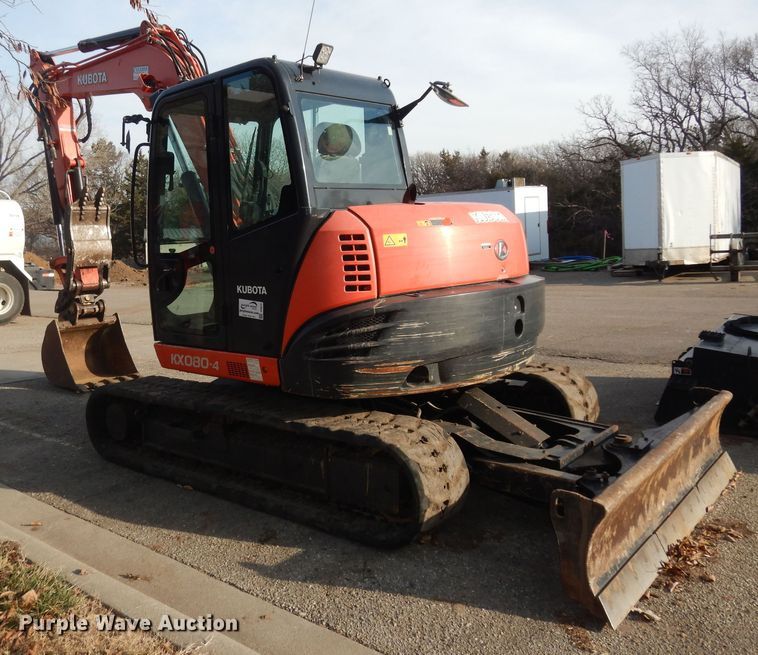 image for item DI6873 2016 Kubota KX080-4  mini excavator