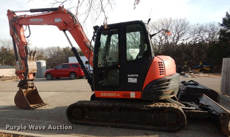 image for item DI6873 2016 Kubota KX080-4  mini excavator