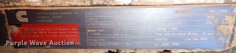 image for item DK2063 2005 Case SV208  single drum vibratory roller