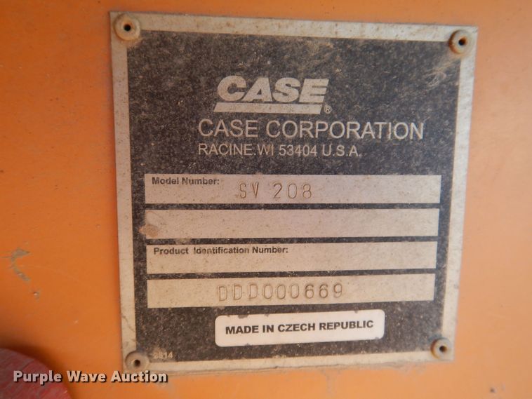 image for item DK2063 2005 Case SV208  single drum vibratory roller