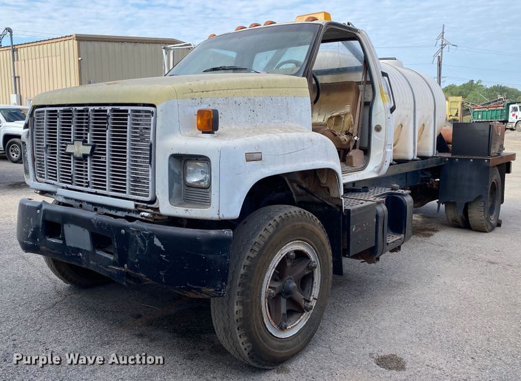 image for item DK6490 1991 Chevrolet Kodiak  flatbed truck