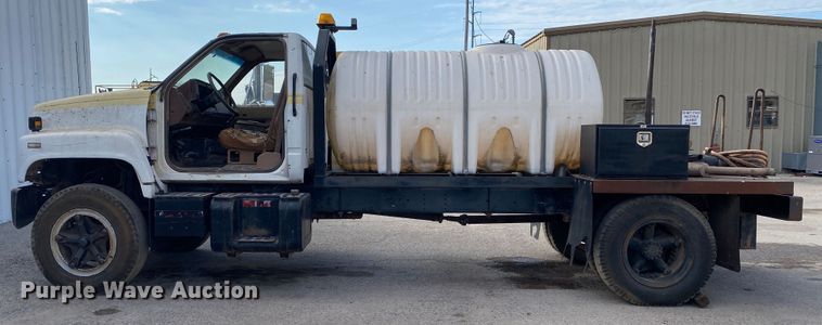 image for item DK6490 1991 Chevrolet Kodiak  flatbed truck