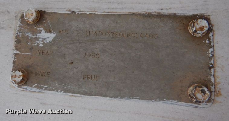 image for item DK7001 1990 Fruehauf  end dump trailer