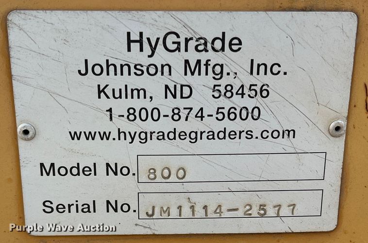 image for item DK7163 Hygrade 800  grader