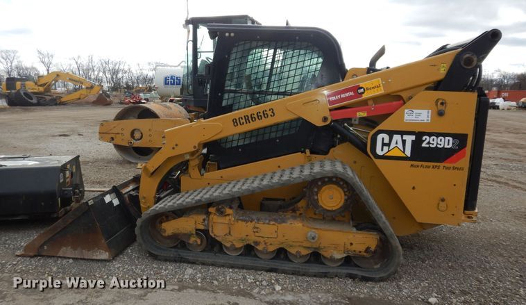 image for item DK7498 2018 Caterpillar 299D2  skid steer loader