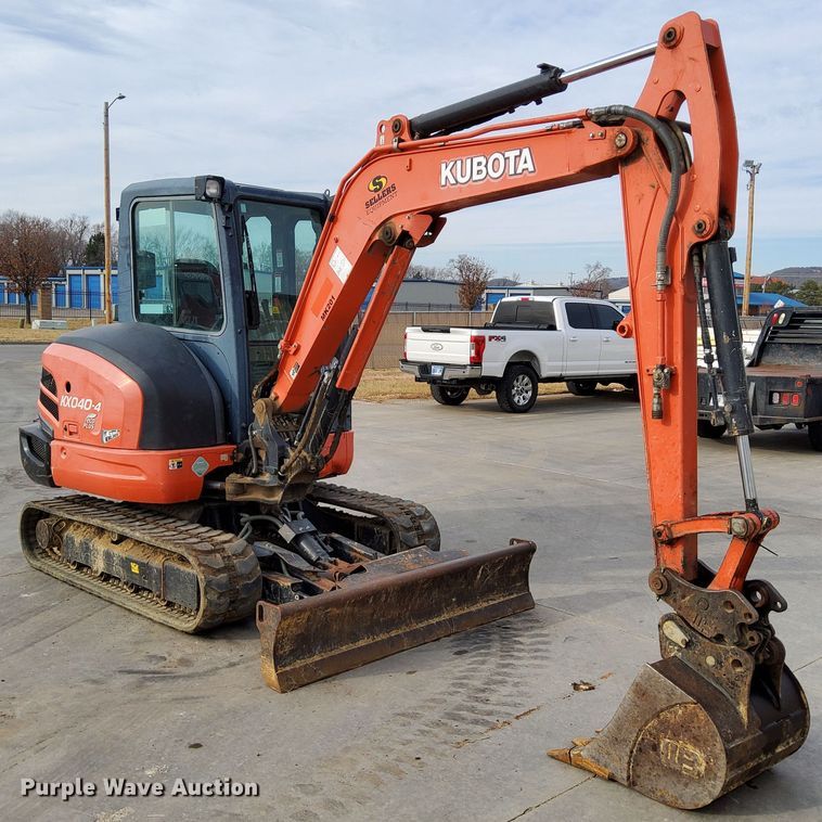 image for item DL2276 2015 Kubota KX040-4  mini excavator